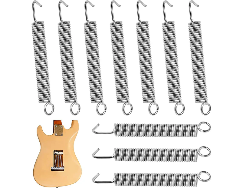 Guitar Tremolo Spring, Elastic Guitar Bridge Springs Noiseless Tremolo Springs Heavy Duty Replacement Guitar Accessories10 Pieces