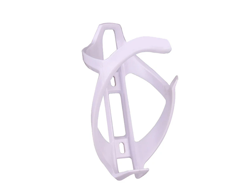 Stylish Mountain Road Bicycle Bike Plastic Water Bottle Kettle Cage Holder Rack - White