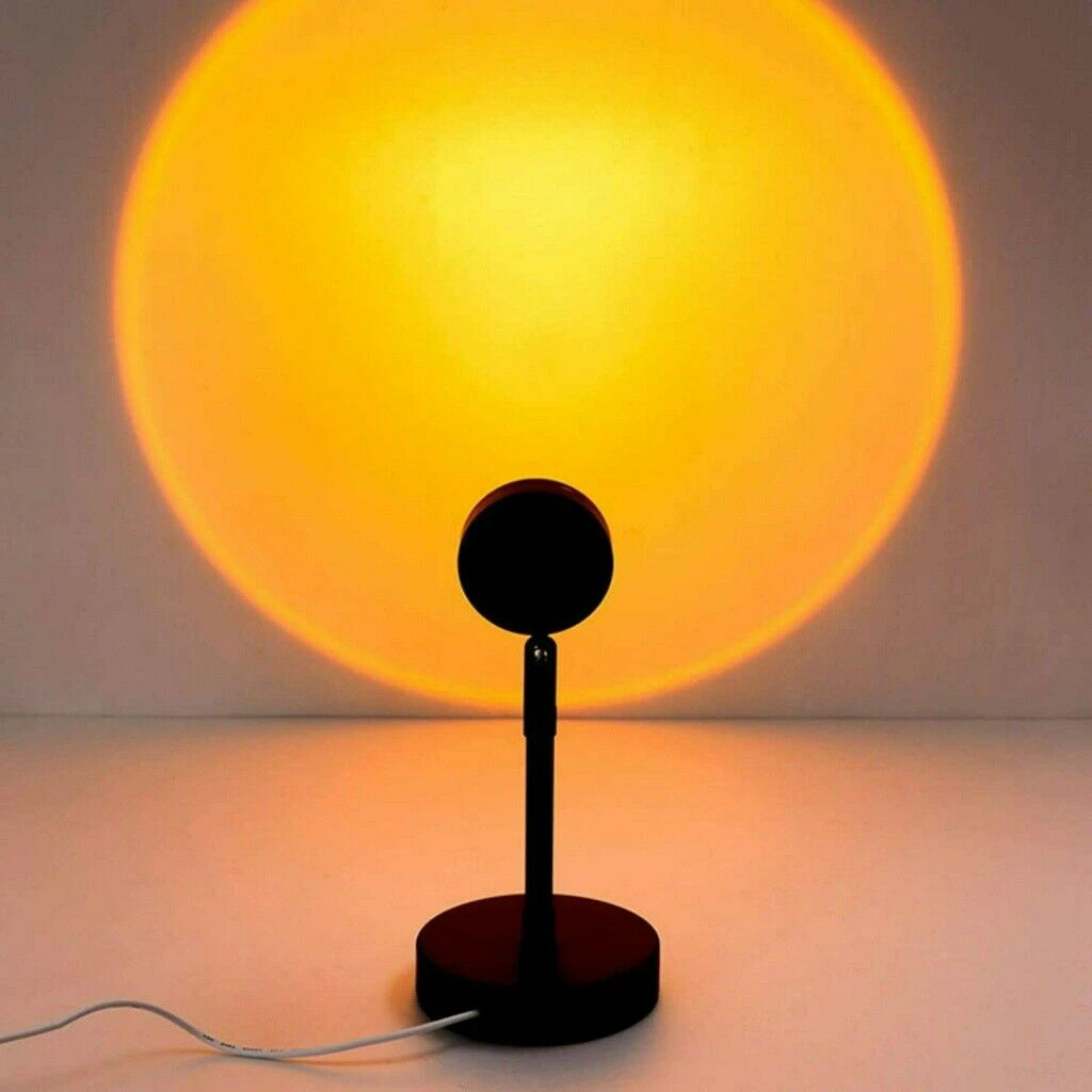 LED Sun Sunset Rainbow Projector Atmosphere Lamp USB Night Light Room Decoration - Sunset