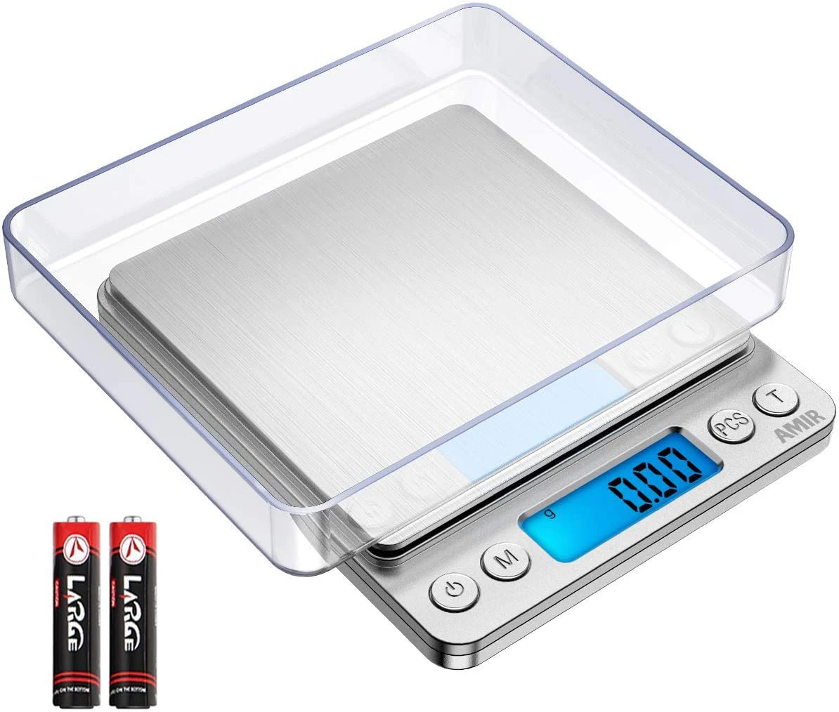 Digital Kitchen Scale, 500g/0.01g Mini Pocket Jewelry Scale, Cooking Food Scale With Backlit Lcd Display, 2 Trays, 6 Units, Auto Off, Tare, Pcs