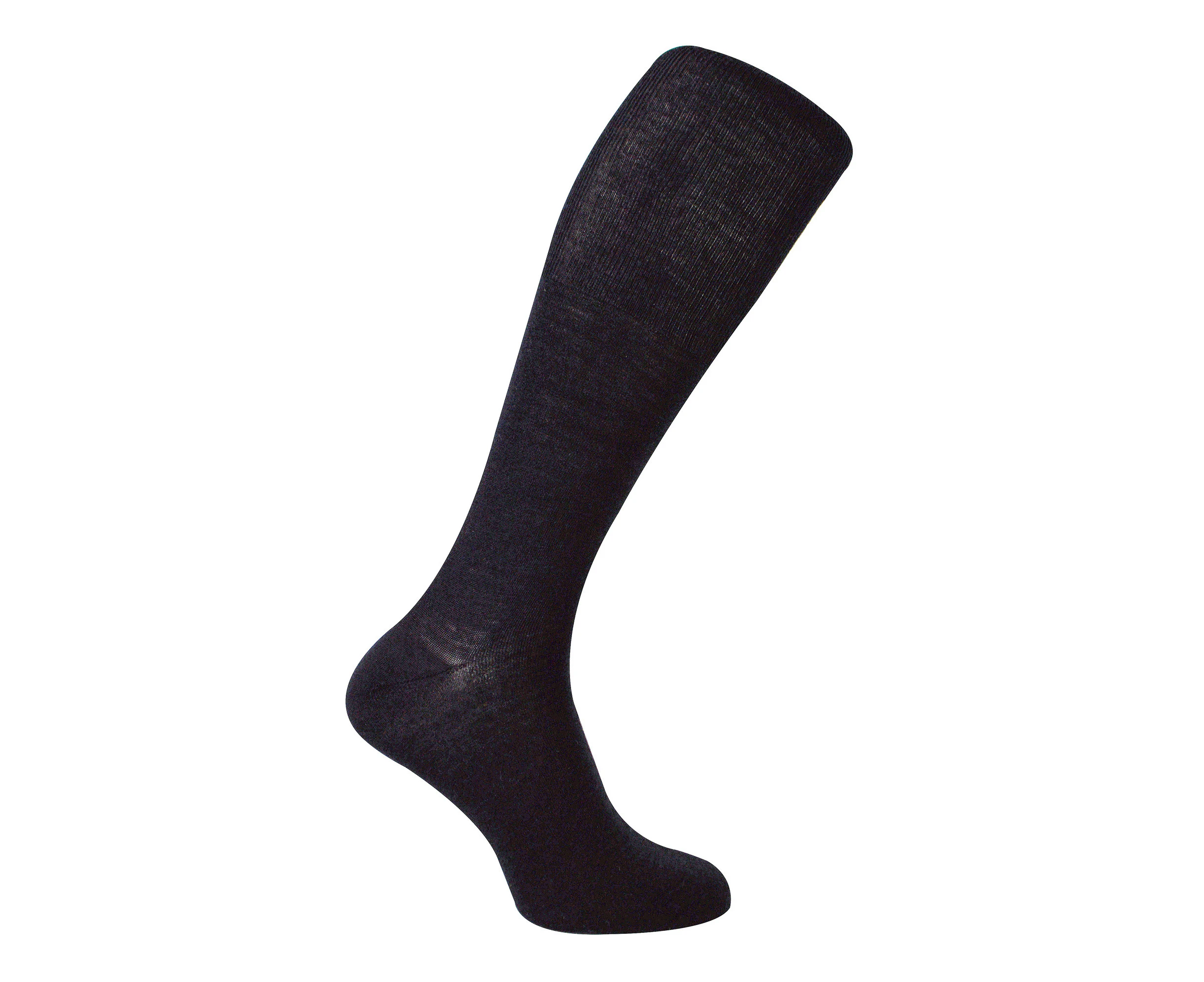 Mens Knee High Merino Wool Socks | Steven | Winter Long Length Boot Socks - Charcoal - Charcoal