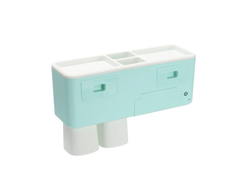 Toothbrush Holder Multifunctional Non-Slip Strong Load-bearing Hygienic Stable Save Space Bathroom Supplies Electric Multipurpose Bathroom - Green