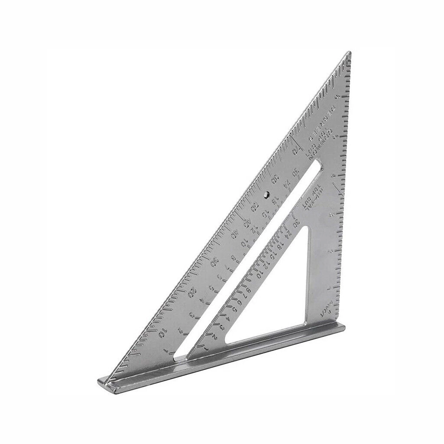 7" Aluminum Alloy Ruler Speed Angle Square Tool Triangle Square Ruler