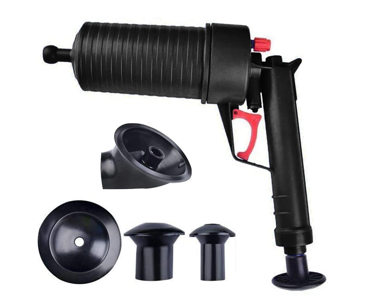 Air Pump Drain Blaster, High Pressure Toilet Plunger Air Pump Drain Unblocker Plunger Opener Cleaner Kit for Bath Toilets, Bathroom