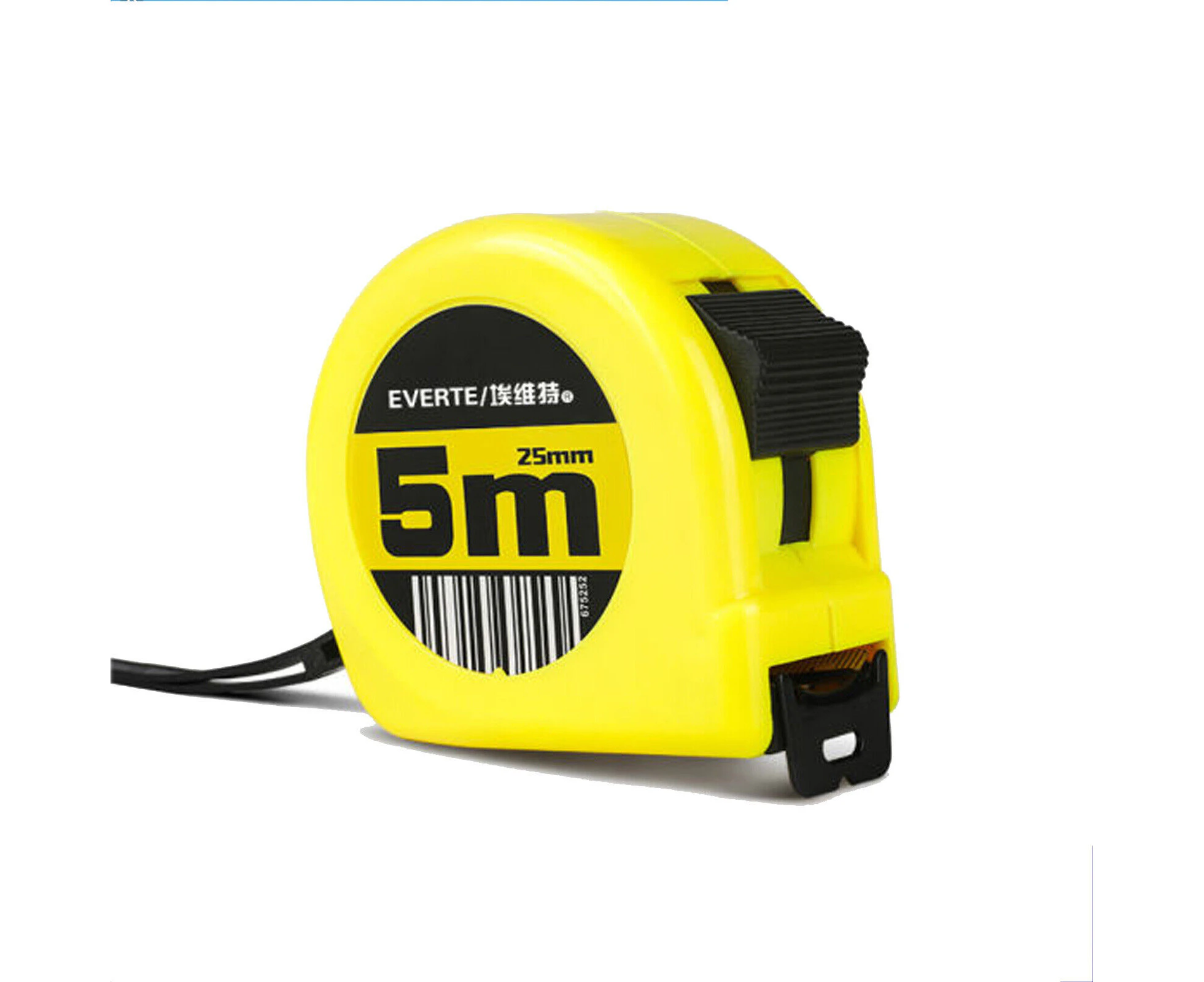 EVERTE 5M Tape Measure Steel Measuring Ruler with Lock Metric tape measure 25MM thickness