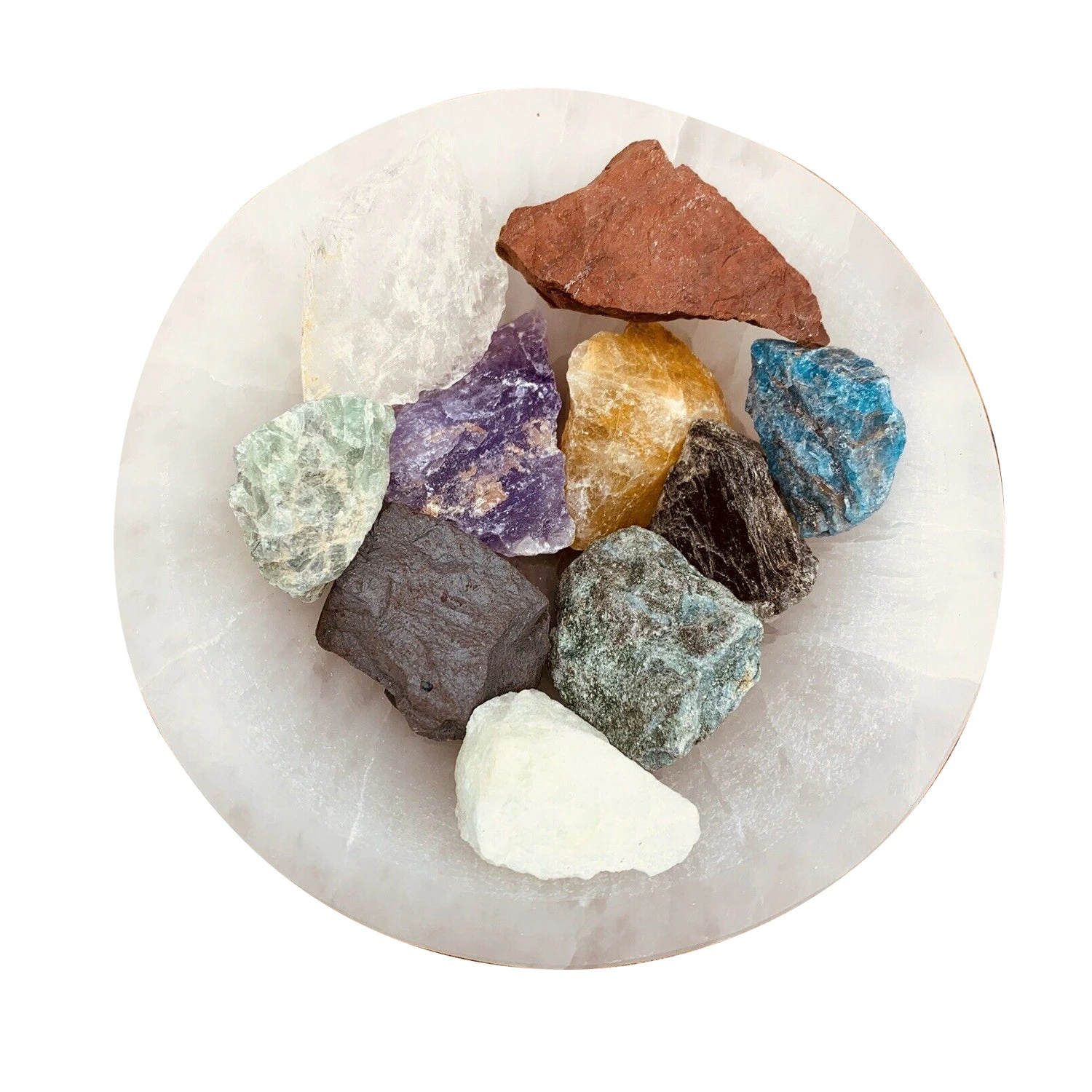 1 Pound of Mixed Gemstones & Crystals - Natural Raw Minerals