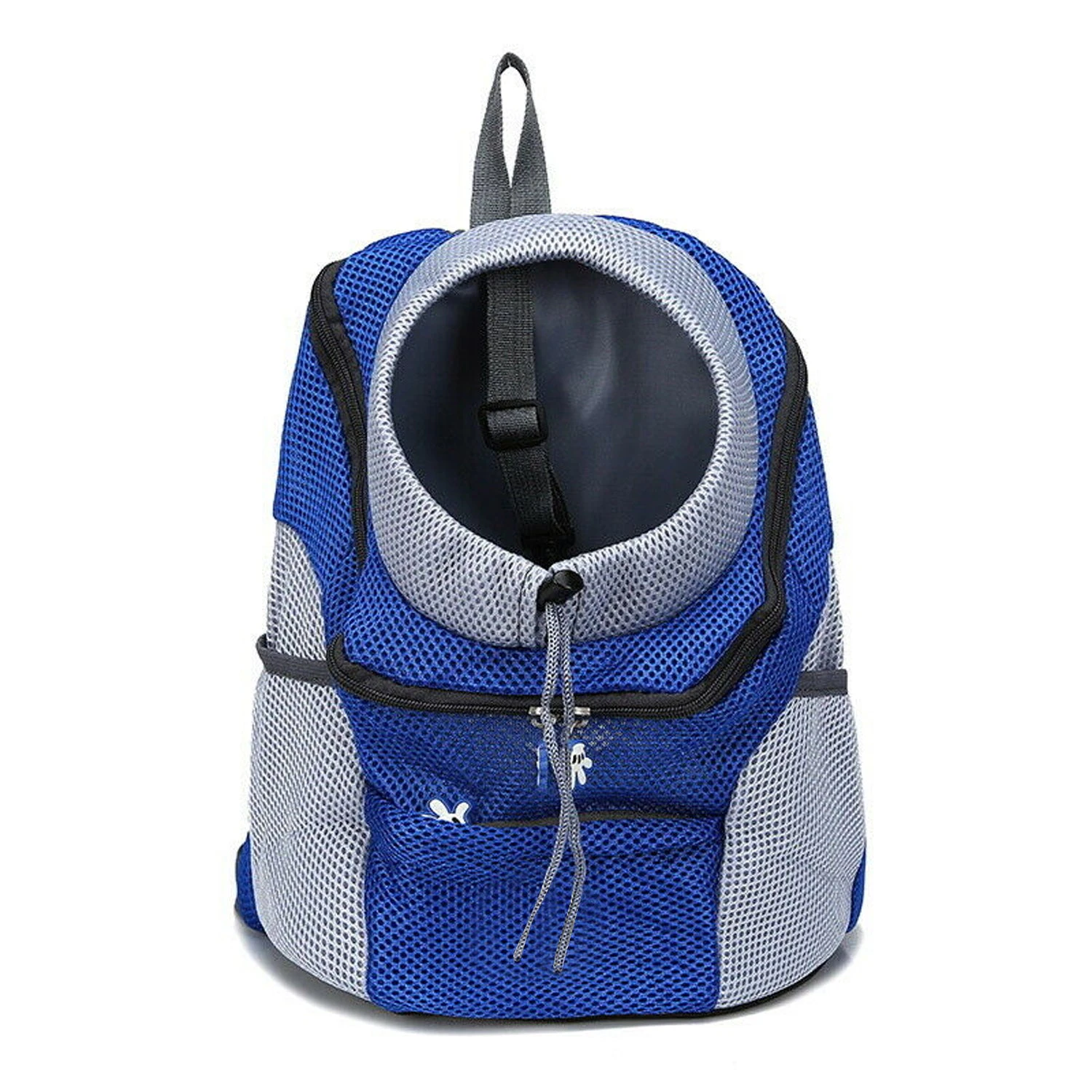 Blue Pet Dog Travel Mesh Carrier Backpack Puppy Front Travel Portable Shoulder Bag