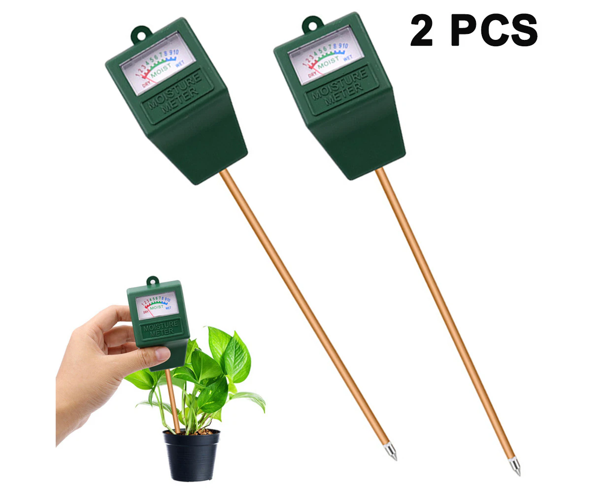 Soil Moisture Meter, Soil Test Kit, Moisture Meter for Plants, Plant Water Meter for Garden Lawn Farm Indoor & Outdoor Use - 2pcs