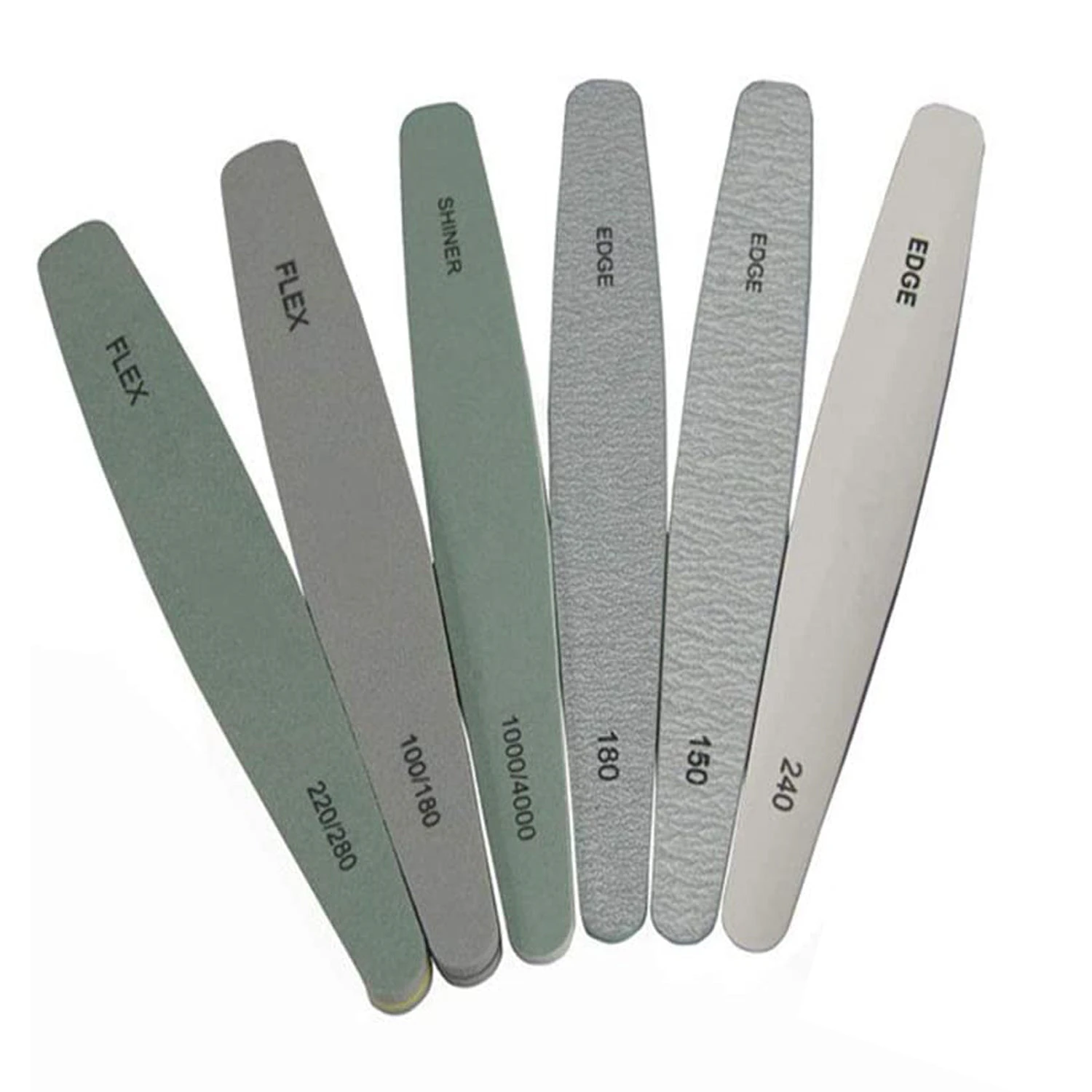 6pcs Nail File Professional Double Sided Grit Nail Files