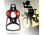 Universal Water Bottle Cage Thickened Base Waterproof Convenient Bicycle Bottle Cage for Cycling - Red Black