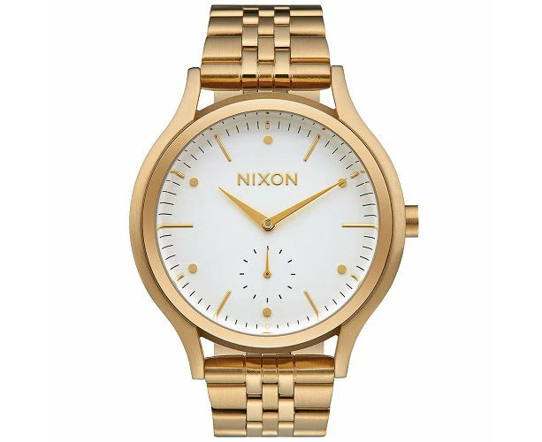 Nixon A994508 Sala Gold White Dial Stainless Women's Quartz Analog Watch