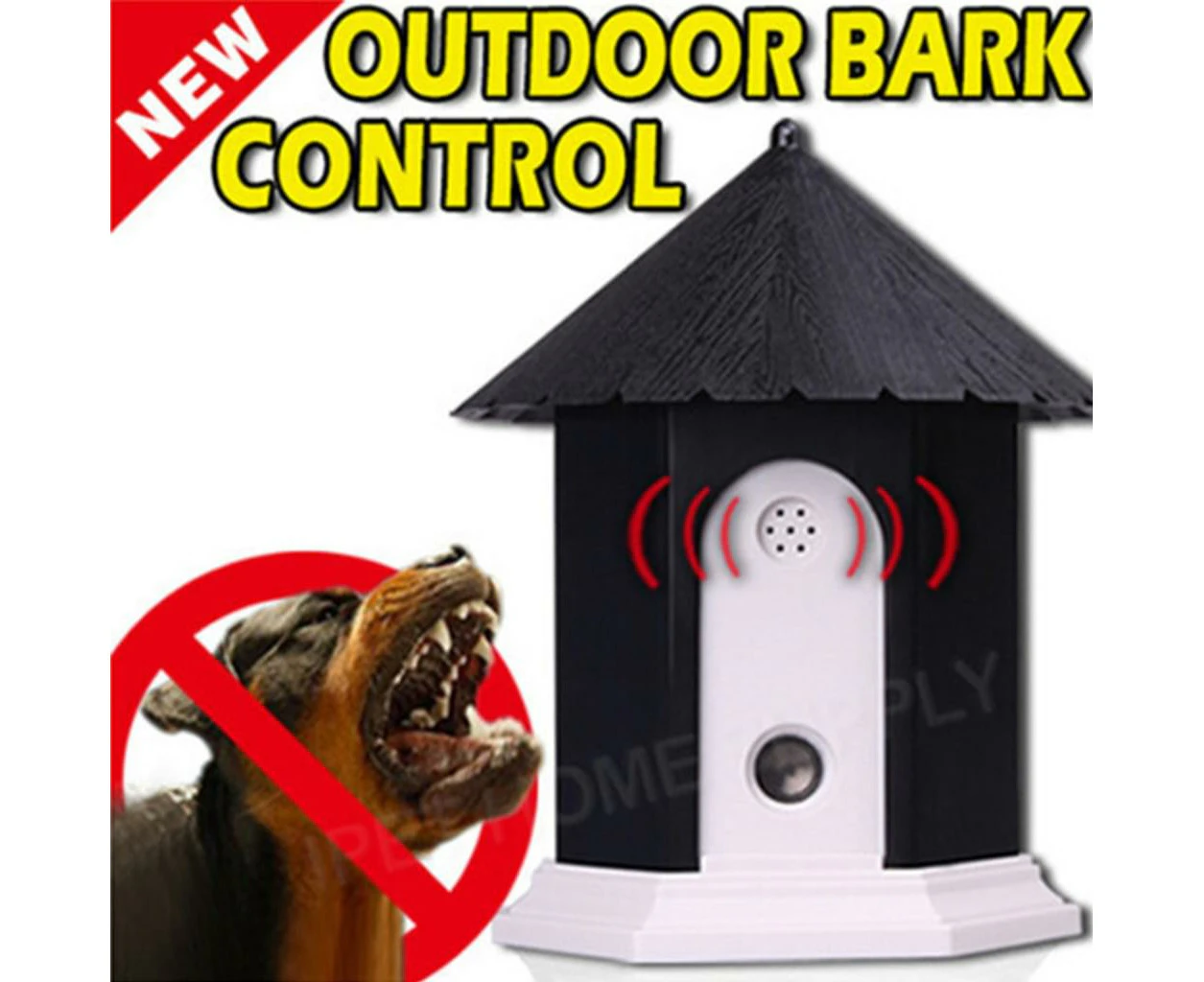 Pet Dog Outdoor Bark Control Ultrasonic Stop Barking Device Waterproof 50Ft Sonic Bark Deterrents Dogs