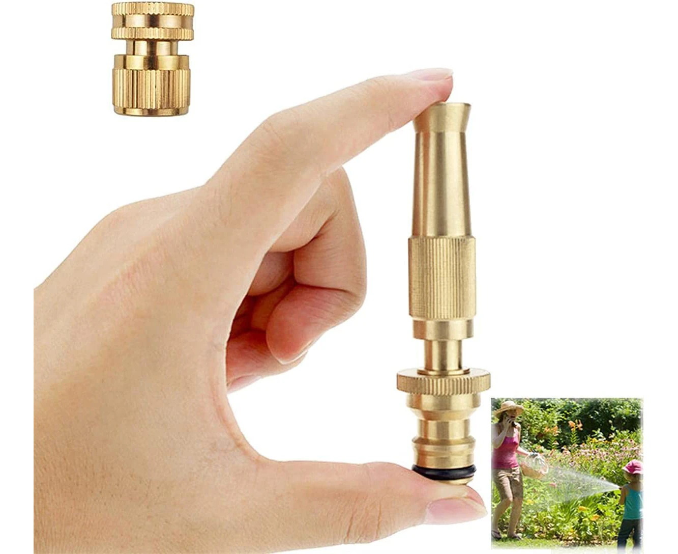 Garden Hose Nozzle , High Pressure. Water Hose Nozzle Sprayer, Gun, Head. for Washing Cars,Cleaning,Showering Pets & Outdoor Fun,Lawn & Garden,Wa-Copper