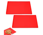 Red-Swiss Roll Cake Mat - Flexible Multipurpose Silicone sheet Nonstick jelly roll pan Baking Tray Pastry Mat