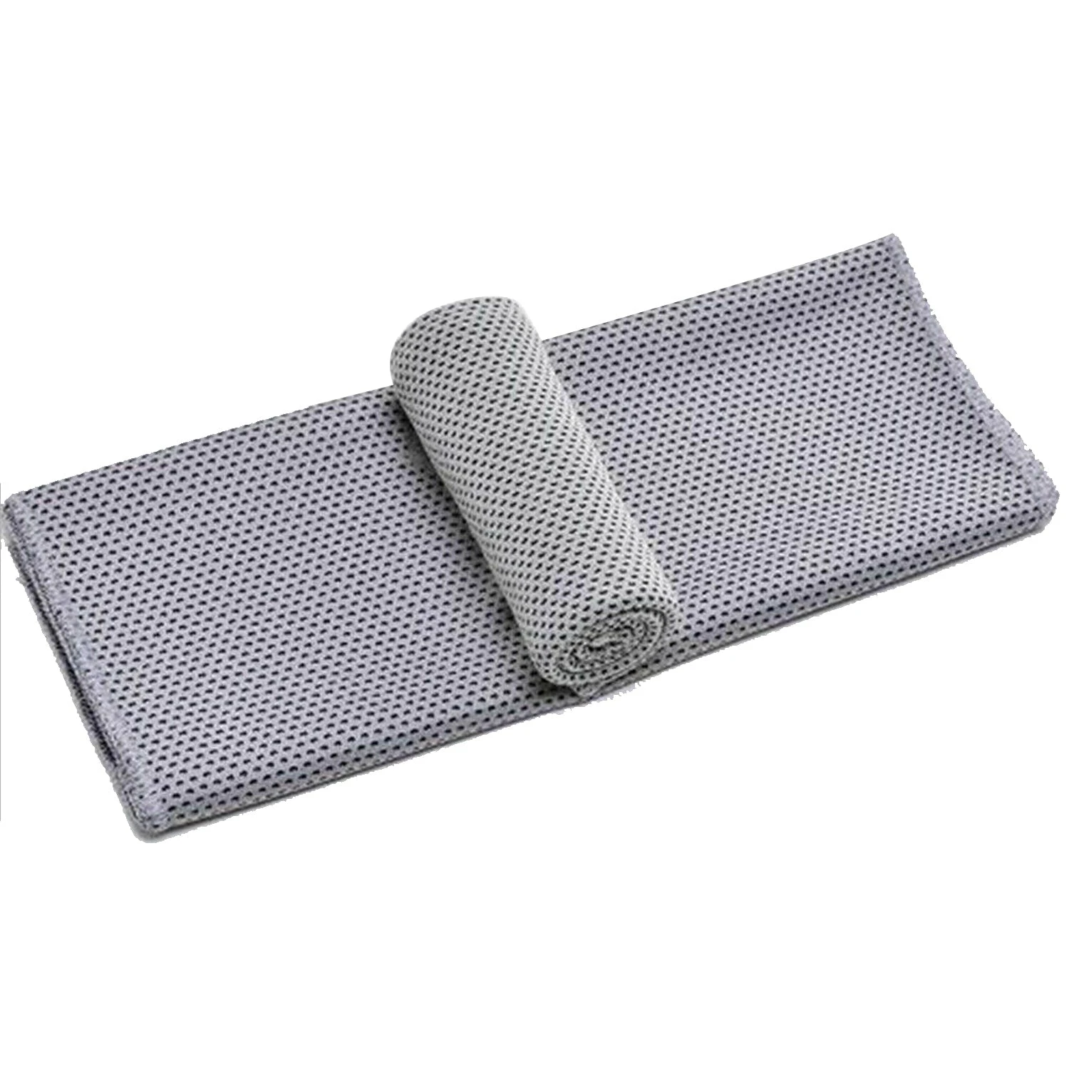 Instant Cooling Towel ICE Cold Cycling Jogging Gym Sports Outdoor Chilly Cool - Grey