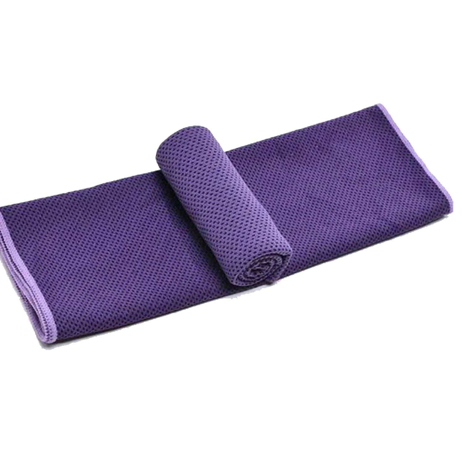 Instant Cooling Towel ICE Cold Cycling Jogging Gym Sports Outdoor Chilly Cool - Purple