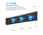 Portable 3 Fans Game Console Cooling Fan Playstation Accessories for PS5 DE/UHD Version - Black