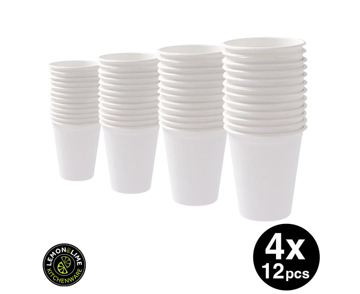 Lemon & Lime ECO SUGARCANE CUP 250ML 48PC - WHITE