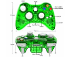 Ymall Wireless Controller Double Motor Vibration for Xbox 360 Windows-Green