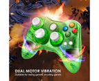 Ymall Wireless Controller Double Motor Vibration for Xbox 360 Windows-Green