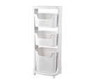 Removable 3-Tier Laundry Basket Clothes Washing Storage Bin