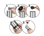 Manual Coffee Grinder with External Adjustments, Ceramic Conical Burr Mill & Stainless Steel Waterproof Body, Small Portable Hand Coffee Bean Grinders