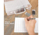 2 Pack 64 Grids Diamond Painting Storage Containers 5d Plastic Box Bead Storage Organizer Boxes Diamond Painting Accessories With 300pcs Label Sticker