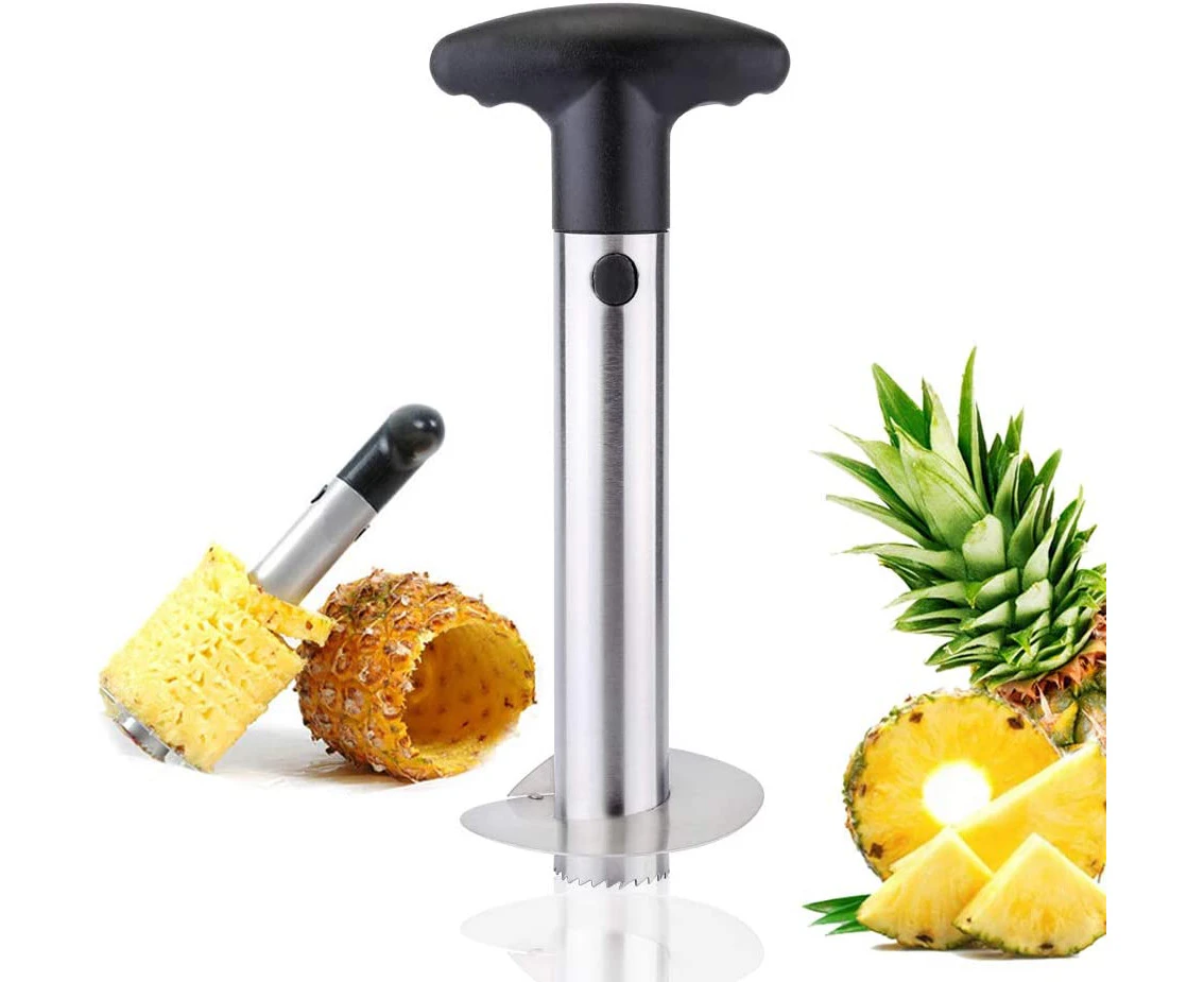 Pineapple Cutter Corer Slicer Peeler, Stainless Steel Slicer Stem Remover Cutter Tool - All in one Kitchen Gadget