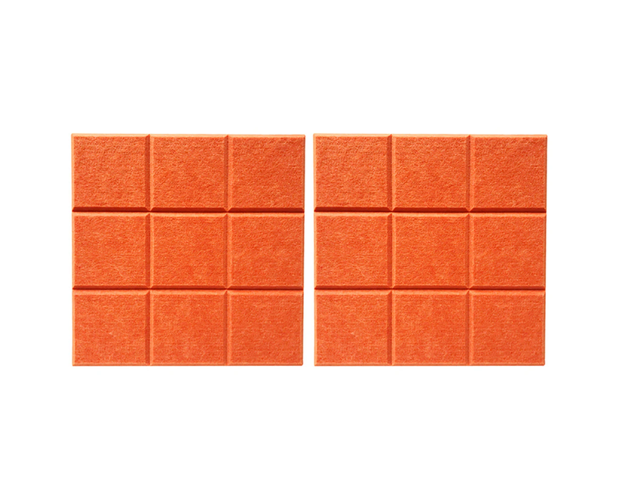 2X Felt Bulletin Boards Decor Photo Memo Display Notice Boards-Orange