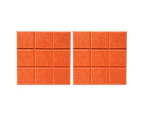 2X Felt Bulletin Boards Decor Photo Memo Display Notice Boards-Orange