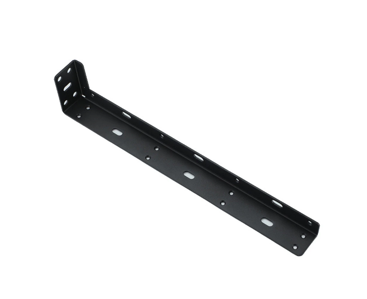 432mm--Heavy Duty Floating Shelf Brackets, Black Metal Shelf Holders for Wall Mount Shelves