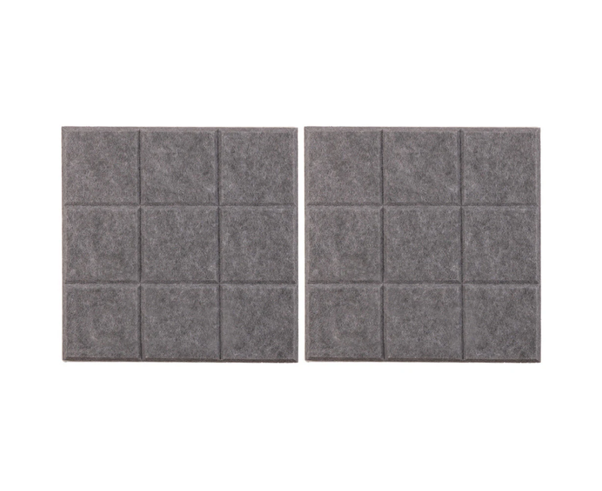 2X Felt Bulletin Boards Decor Photo Memo Display Notice Boards-Dark Gray