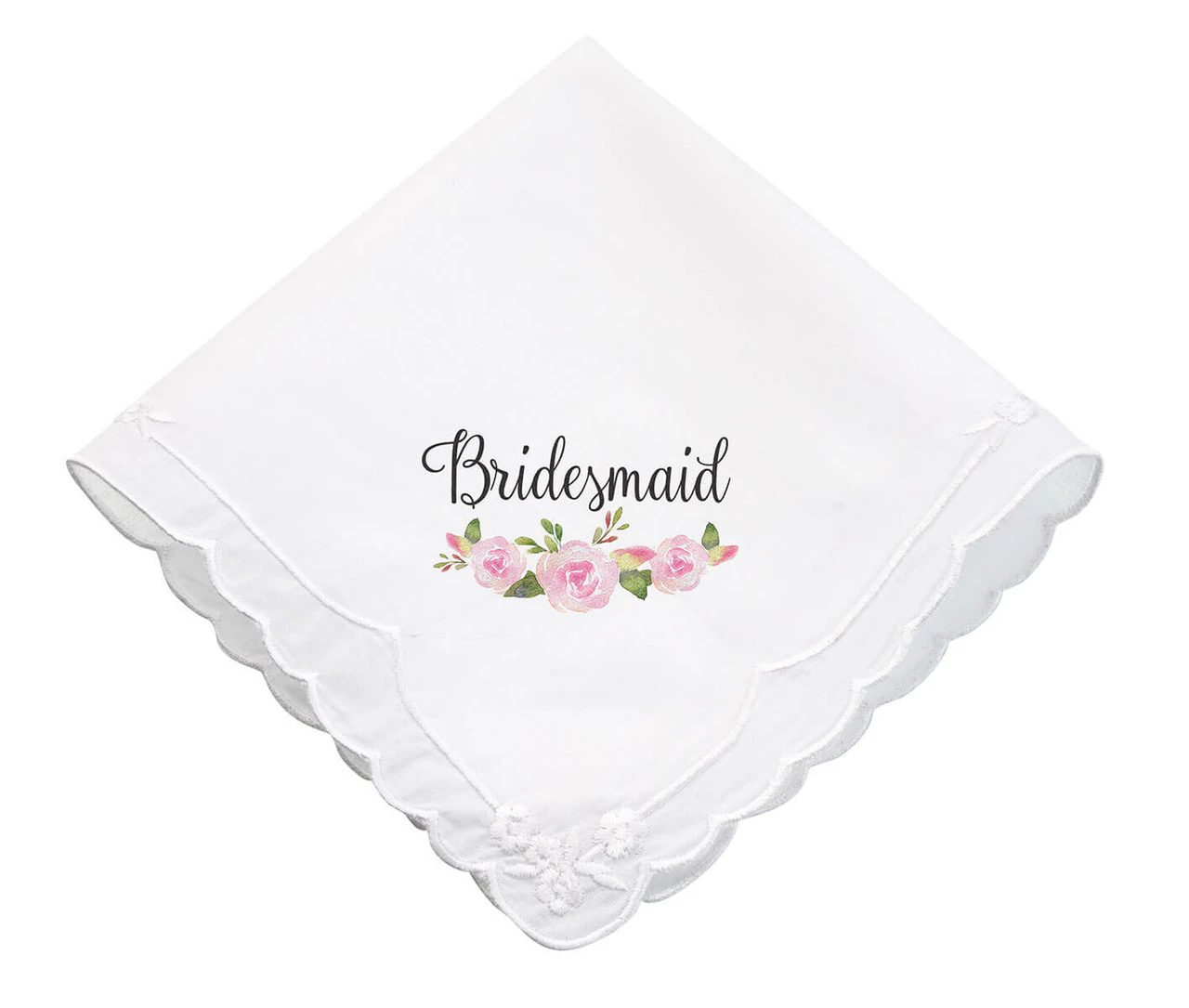 Bridesmaid Gift For Wedding Handkerchief Hanky Bridal Party Accessories Present