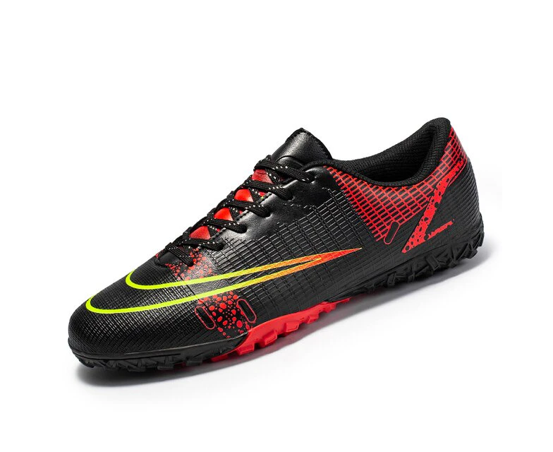 Outdoor Men Soccer Shoes Comfortable Football Boots Non-Slip Training Professional Superfly -Black