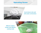 3In1 Mini Washing Machine Portable Personal Rotating Ultrasonic Turbine Washer Adjustable With Usb Cable Convenient For Travel Home Travel