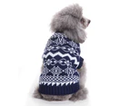 Winter warm and comfortable dog sweater Christmas dog snowflake sweater**s**