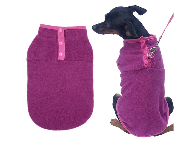 -xs-Pet clothes Dog clothes Light fleece sleeveless Pet clothes Dog winter warm sweater