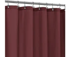 Shower Curtain Waterproof Soft No Punching Polyester Bathroom Accessories-Red