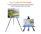 1.8M Adjustable Stand Tripod Easel Display Drawing Board Artist Sketch Painting