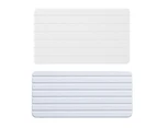 Dish Drying Mats for Kitchen Counter, Diatomaceous Earth Mat, Water-Absorbent Heat-Resistant Non-Slip Diatomite Mat, Draining Mat for Drying Rack white