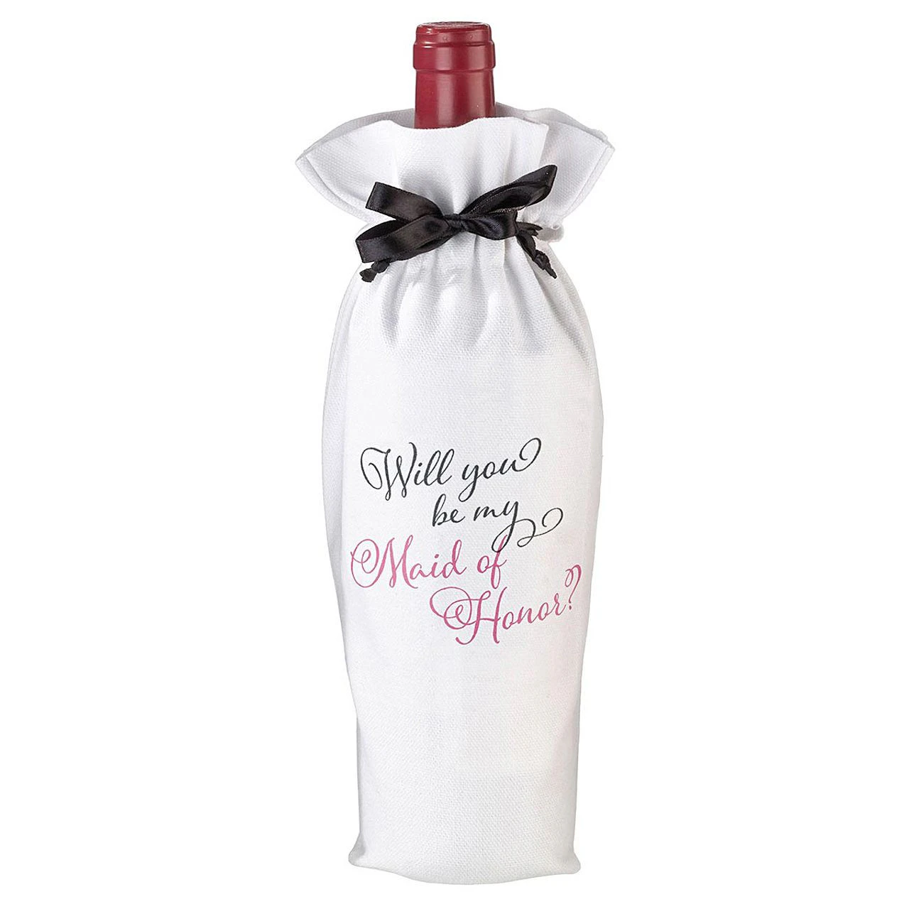 Will You Be My Maid of Honor Wine Bottle Gift Box Wedding Ask Proposal