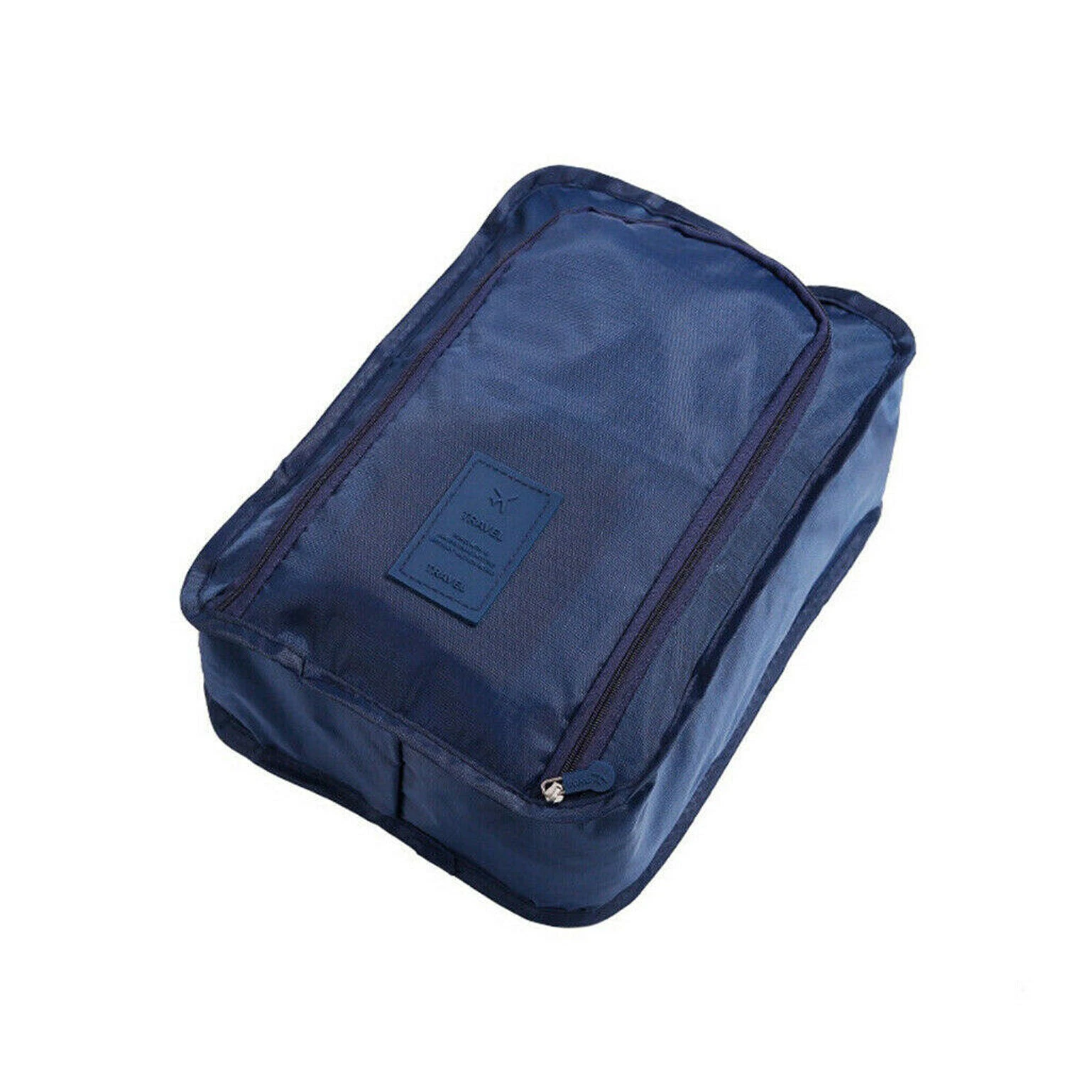 Waterproof Portable Environmental Shoe Pouch Storage Bag Travel - Darkblue