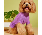-l-Pet Sweater Dog Winter Warm Two legged Pet Dress Dog Soft fried dough twist Sweater