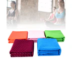 Knbhu Star Pattern Non-Slip Yoga Pilates Fitness Blanket Exercise Mat Cover Cloth-Wine Red - Wine Red