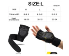 Sports Cross Training Gloves with Wrist Support for FitnessWODWeightliftingGym Workout & Powerlifting,L