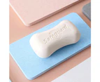 Drink Coasters, Diatomaceous Earth Soap Holder Water Drying Soap Saver Dish Toothbrush Soap Drink Coaster for Bathroom and Kitchen blue