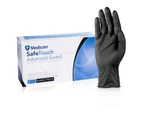 Medicom Advance Guard Nitrile Gloves Black Powder Free - Box Small (1000 gloves)