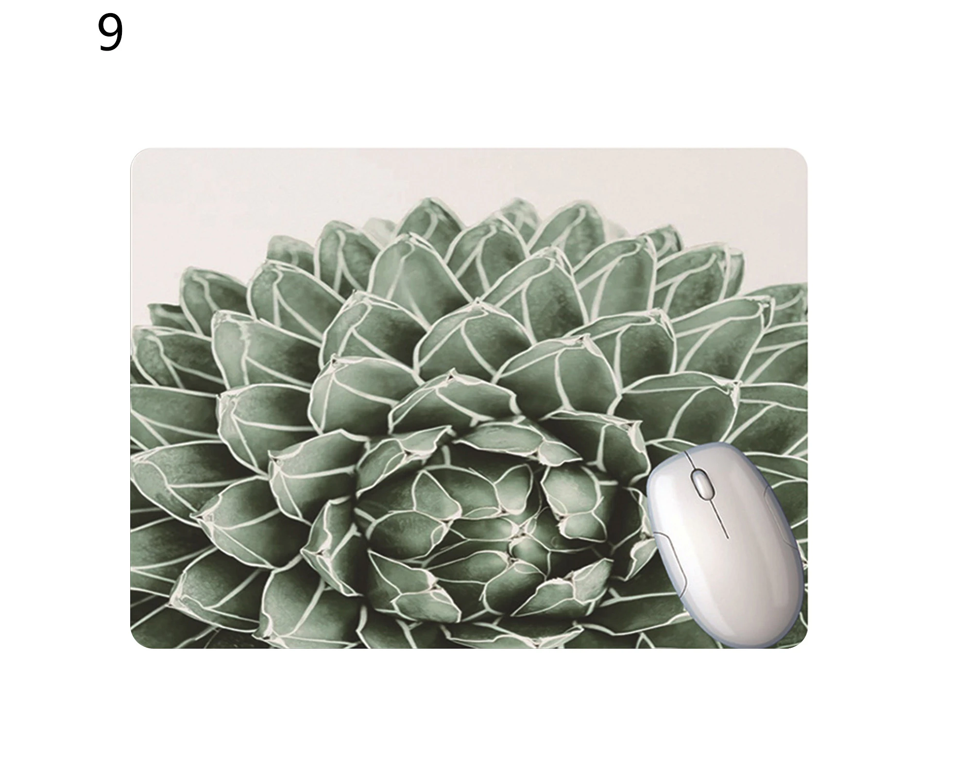 jgl Mouse Pad Soft Anti-slip Smooth Green Plants Desk Keyboard Mouse Mat Wrist Rest for Laptop-9