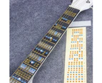 Electric Guitar Fretboard Note Decals Fingerboard Frets Map Sticker Learner