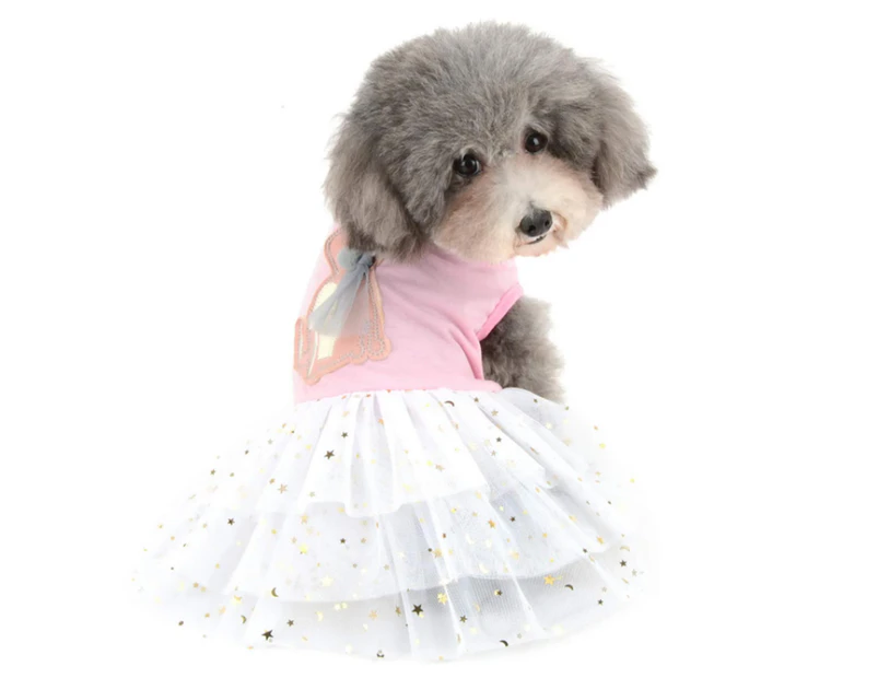 -xs-Pet gauze skirt Pet cute rabbit skirt Dog comfortable breathable skirt